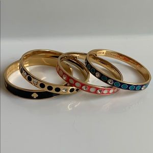 Set of 4 Kate Spade bangle bracelets